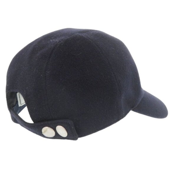 Hermes Cashmere Acetate Navy Cap Hat main image 6
